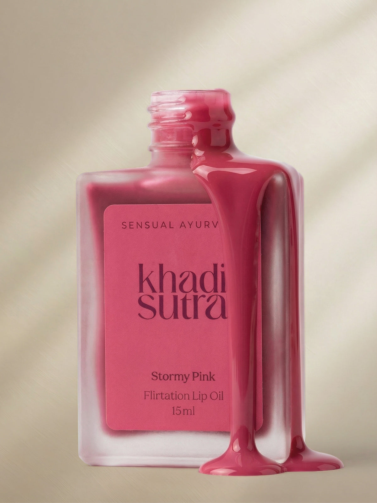 khadi sutra Lip Oil Stormy Pink