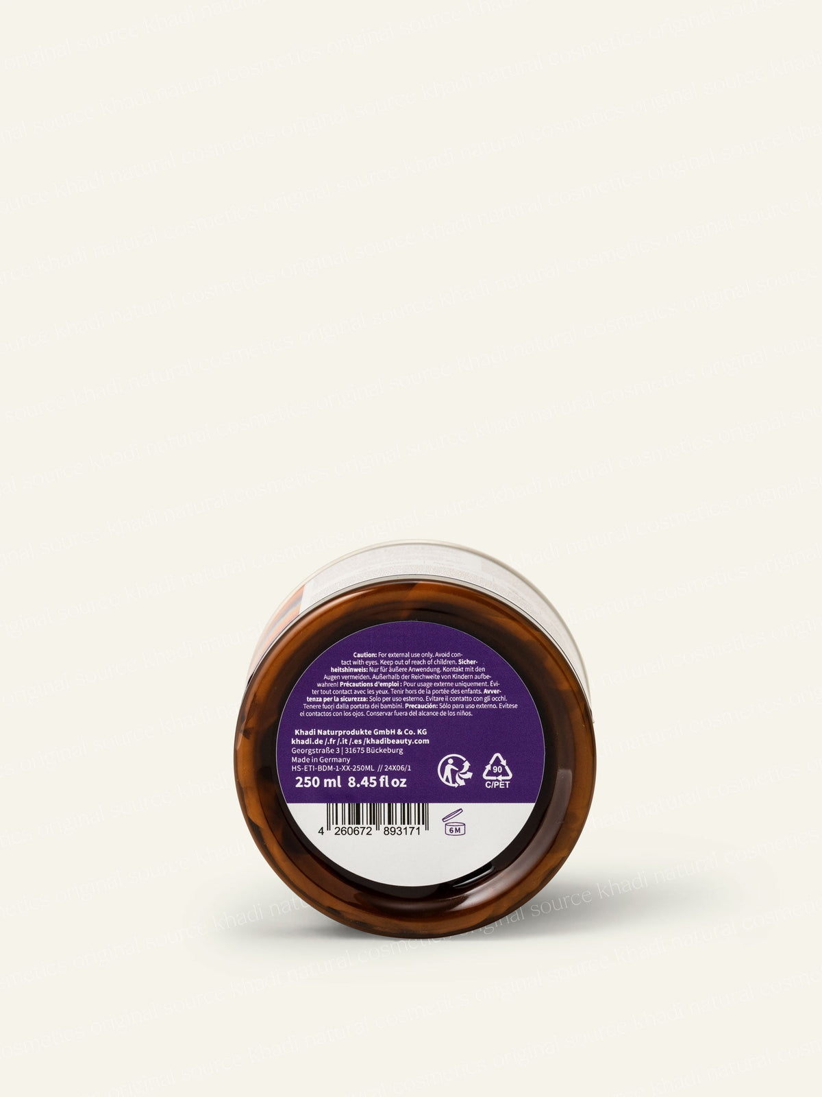 Masło do ciała khadi Shatavari Body Butter - zdjęcie produktu od tyłu