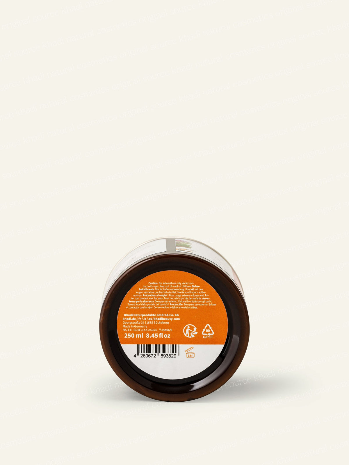khadi Pink Lotus Body Butter Tył opakowania Zdjęcie produktu