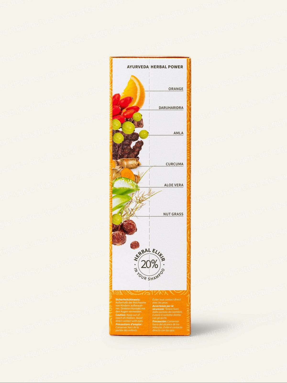khadi Orange Vitality Shampoo zdjęcie boczne produktu