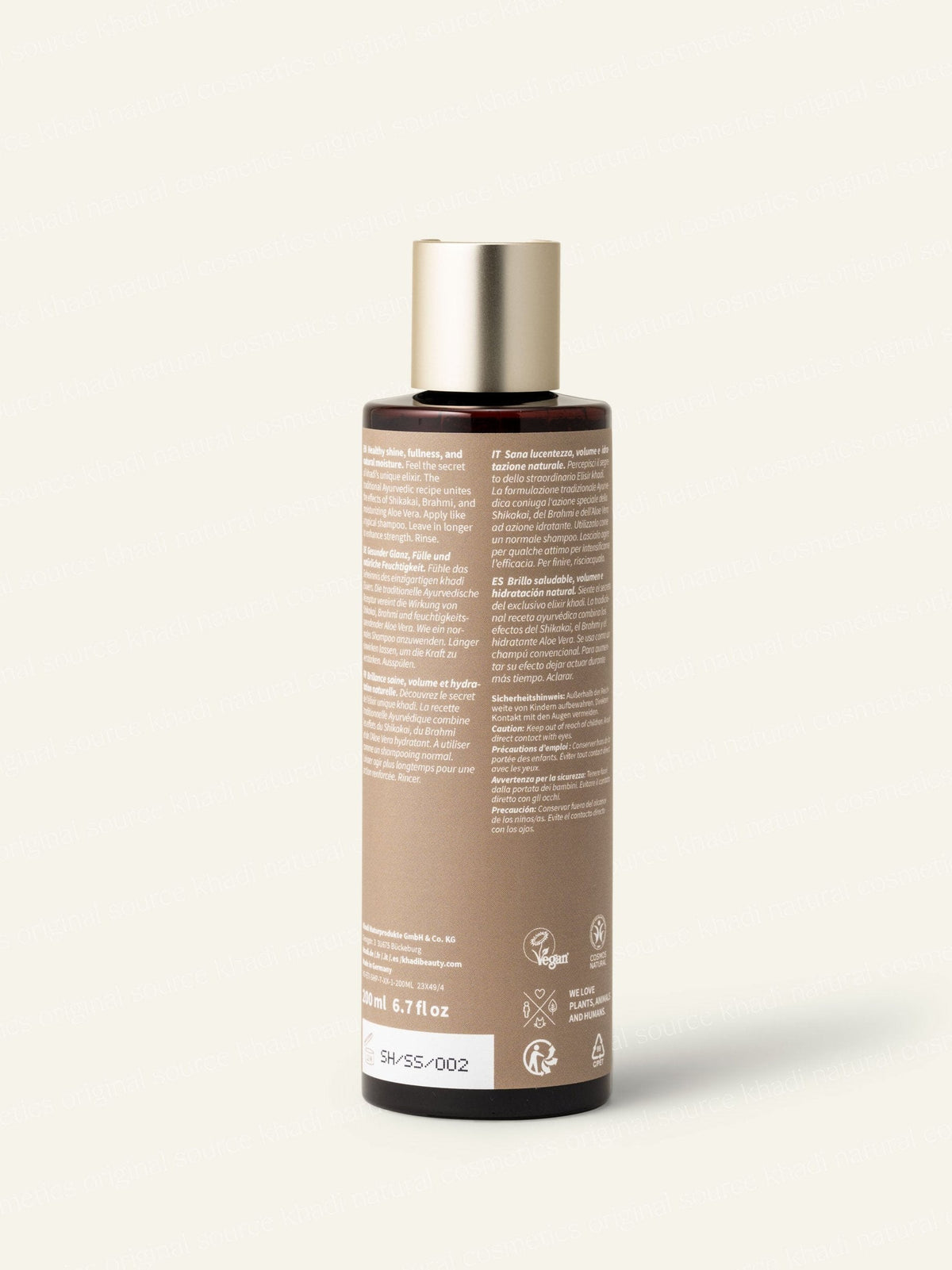 khadi Shining Shikakai Shampoo tylne zdjęcie produktu
